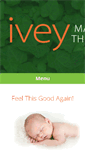 Mobile Screenshot of iveymassage.com